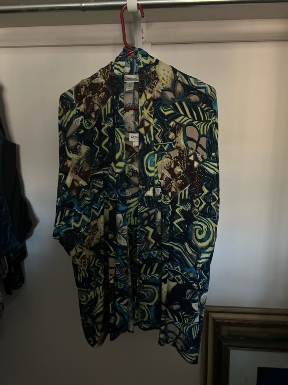 Chico’s Travelers Size 2 2 -piece layered top